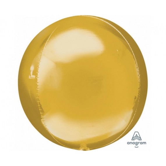 Balon foliowy kula złoty ORBZ 15" 38 cm