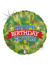 Balon foliowy okrągły Happy birthday to you Moro