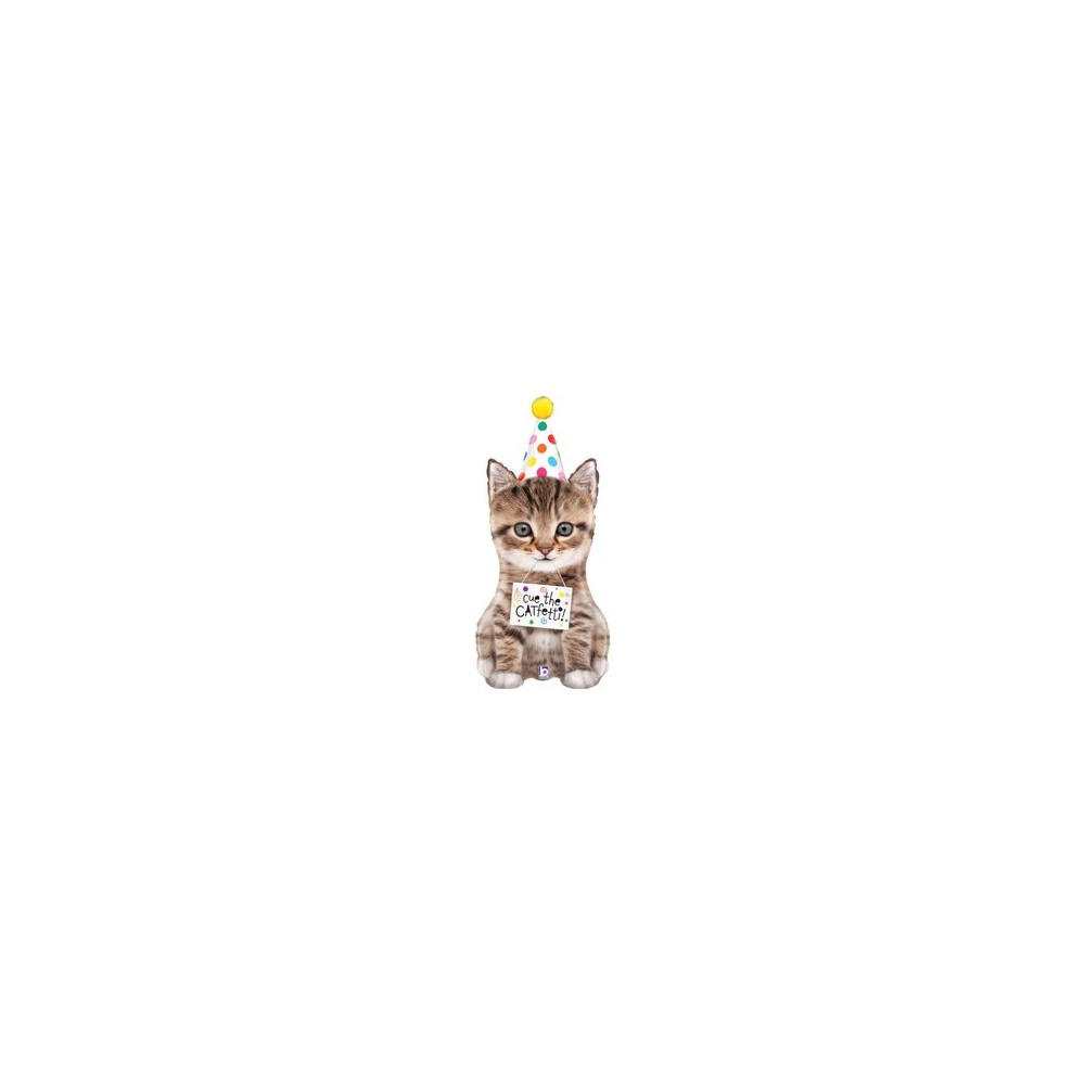 Balon foliowy Kotek Cue The Catfetti Cat