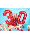 Balon foliowy Cyfra ''3'', 86cm czerwony