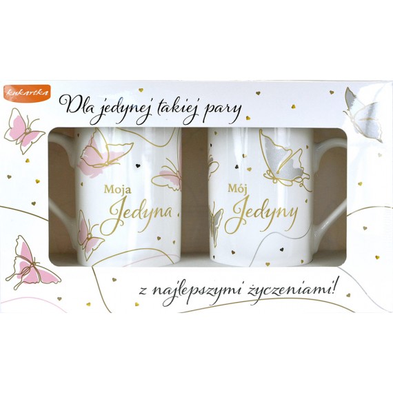 Komplet 2 kubków Mój Jedyny / Moja Jedyna - ślub