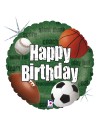 Balon foliowy okrągły Happy birthday piłki 18"