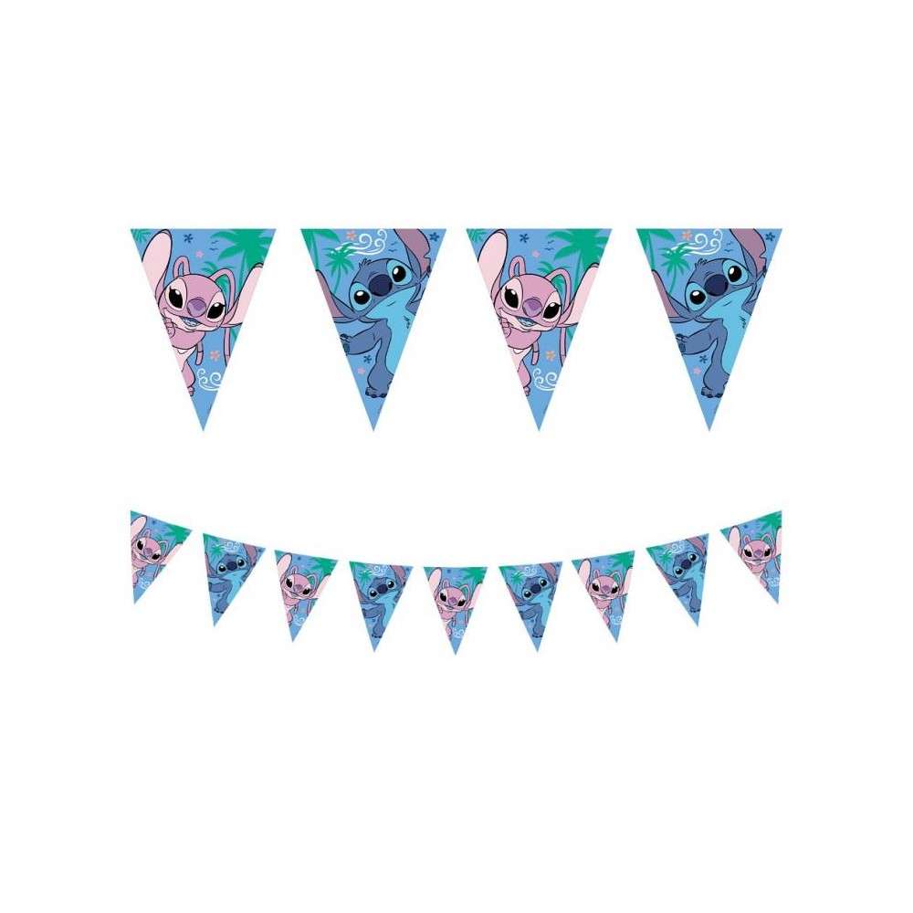Baner papierowy flagi, Stitch & Angel Disney, 230 cm