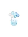 Balonowy topper na tort, niebieski, 29 cm