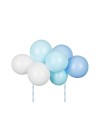 Balonowy topper na tort, niebieski, 29 cm
