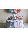 Balonowy topper na tort, niebieski, 29 cm