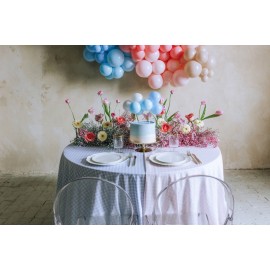 Balonowy topper na tort, niebieski, 29 cm