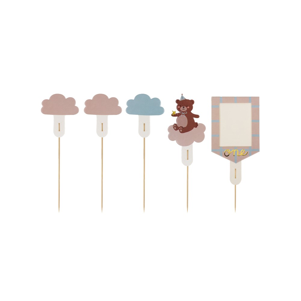 Toppery na tort Miś, mix, 12-14 cm