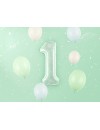 Balon foliowy Cyfra ''1'', 72cm zielony
