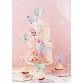 Toppery na tort Motylki, 9 x 6.5 cm, mix