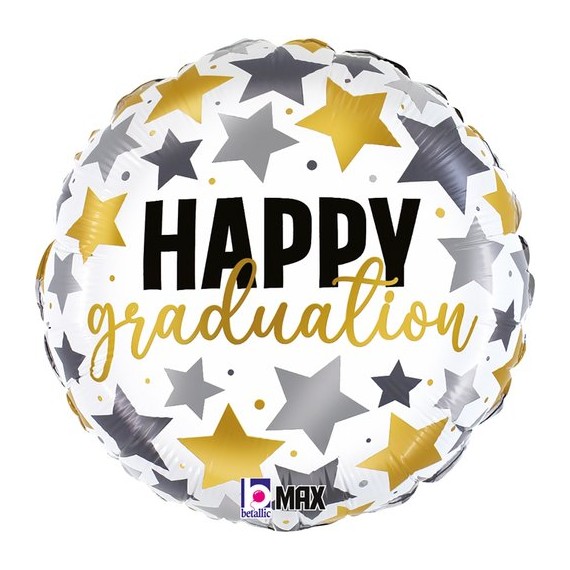 Balon foliowy happy graduation / gratulacje ukończenie szkoły 18"