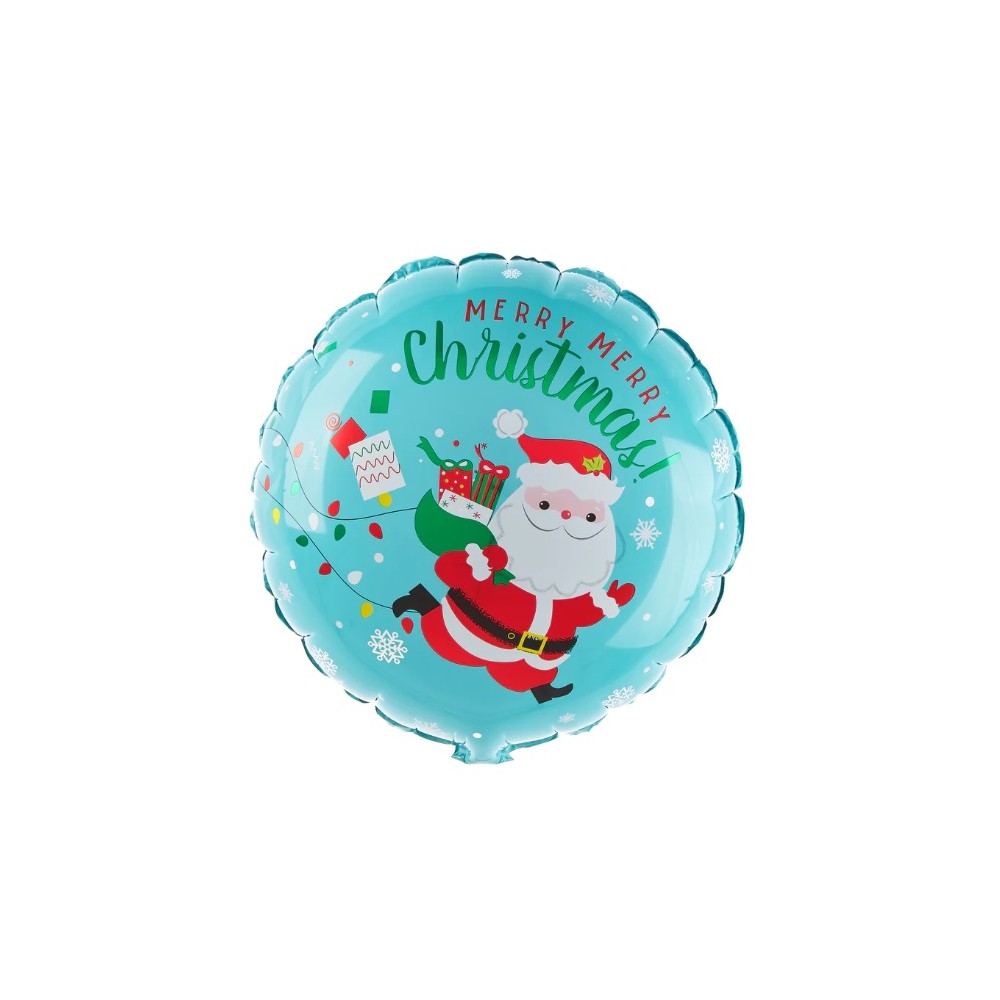 Balon foliowy Mikołaj Merry Merry Christmas 45cm
