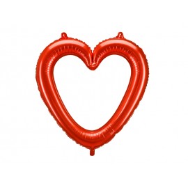 Balon foliowy Serce ramka,...