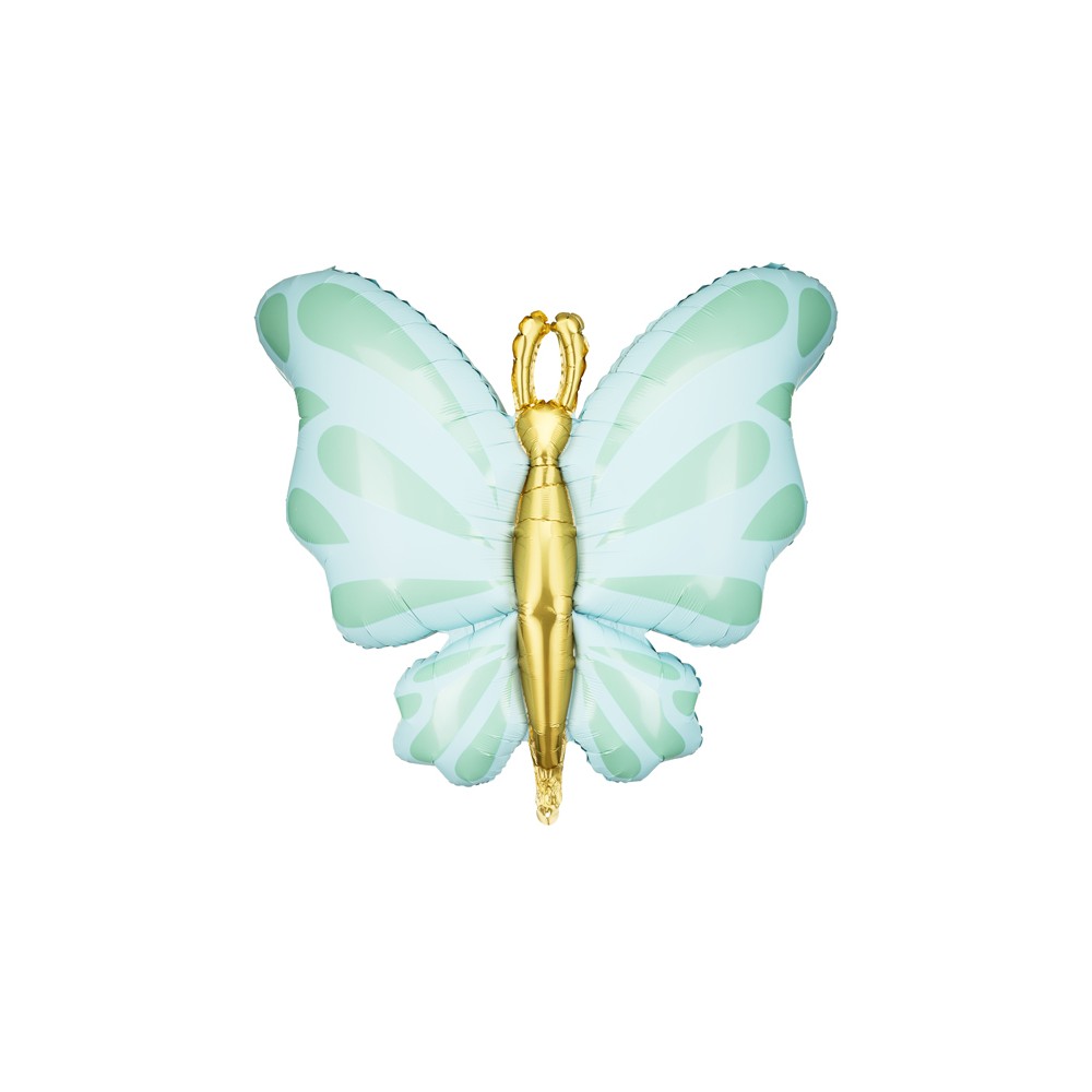 Balon foliowy Motyl, 69x69 cm, mięta