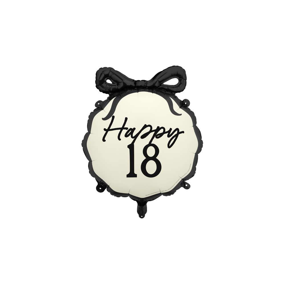 Balon foliowy Happy ''18'', 47,5x45 cm