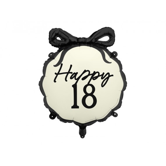 Balon foliowy Happy ''18'', 47,5x45 cm