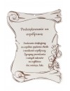 Dyplom grawerowany podziękowania za współpracę