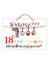 Tablica z pieniędzmi 18 urodziny