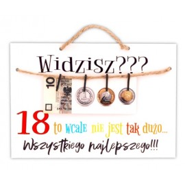 Tablica z pieniędzmi 18...