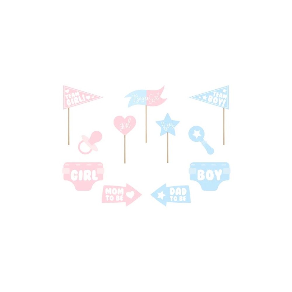 Gadżety do zdjęć Gender reveal party