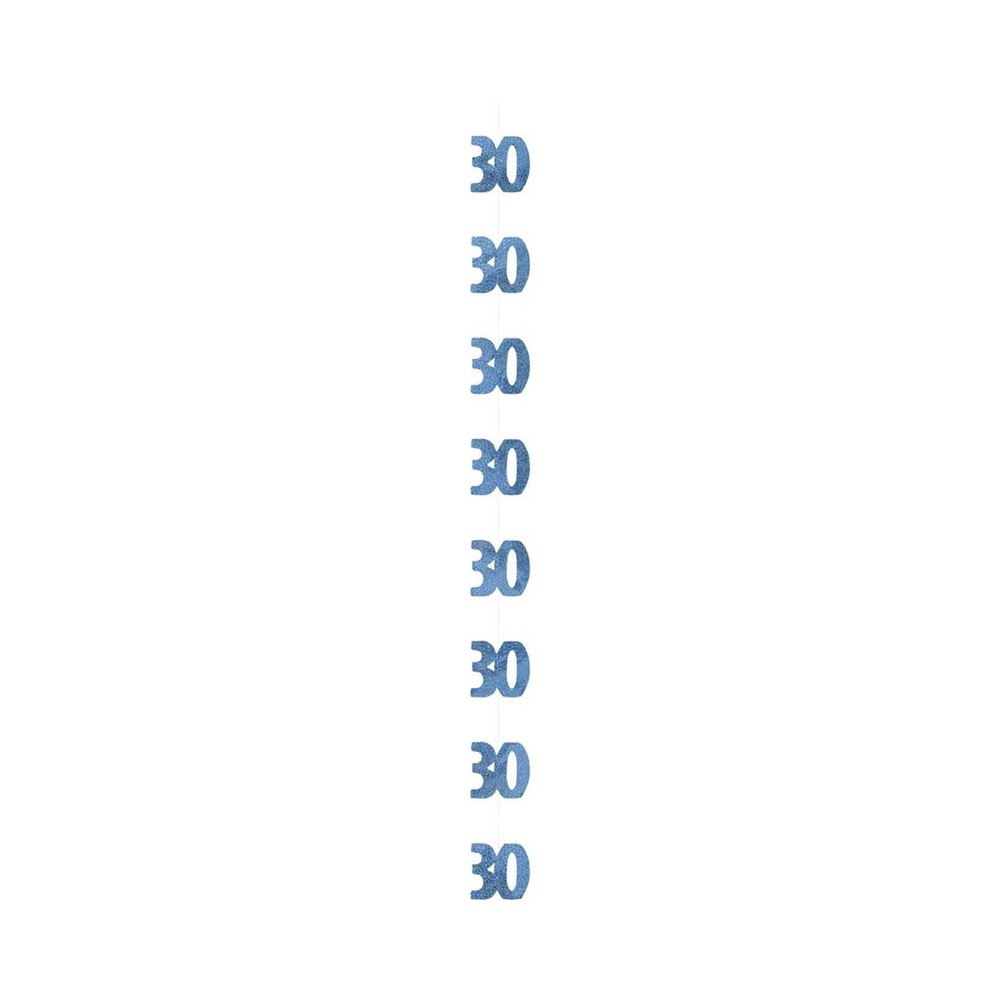 Dekoracje wiszące kurtyna 30 niebieska
