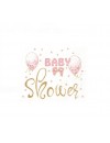 Serwetki Baby shower, 33x33cm, różowe