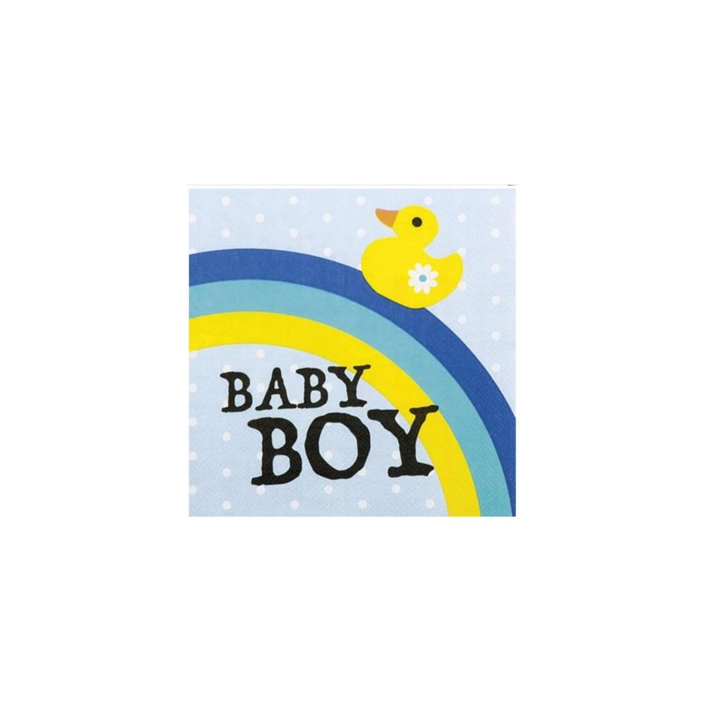 Serwetki Baby boy, 33x33cm, niebieskie, kaczuszka