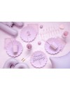 Topper akrylowy na tort Happy Birthday, fioletowy, 16.5 cm