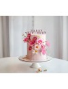 Świeczki urodzinowe Happy Birthday, 2.5 cm, różowe złoto