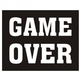 Naklejki na buty GAME OVER