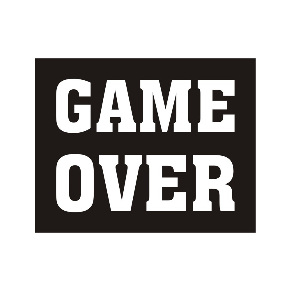 Naklejki na buty GAME OVER