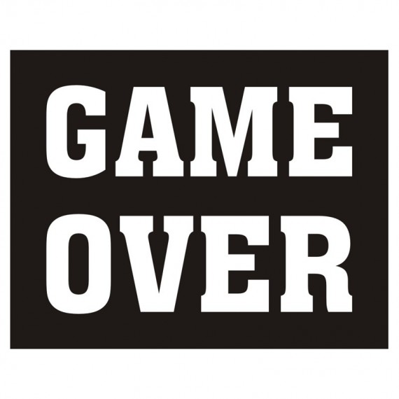Naklejki na buty GAME OVER