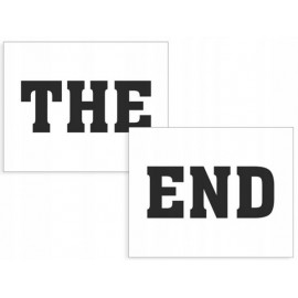 Naklejki na buty THE END
