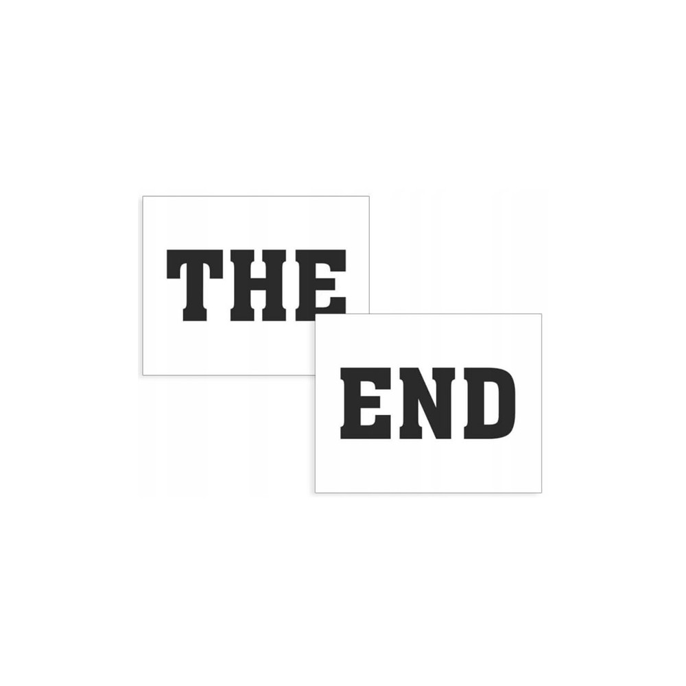 Naklejki na buty THE END