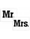 Naklejki na buty Mr, Mrs