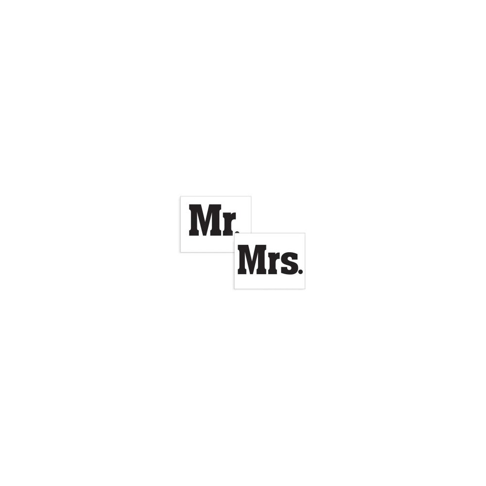 Naklejki na buty Mr, Mrs