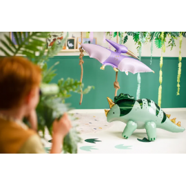 Balon foliowy Triceratops, 101x60.5cm, zielony