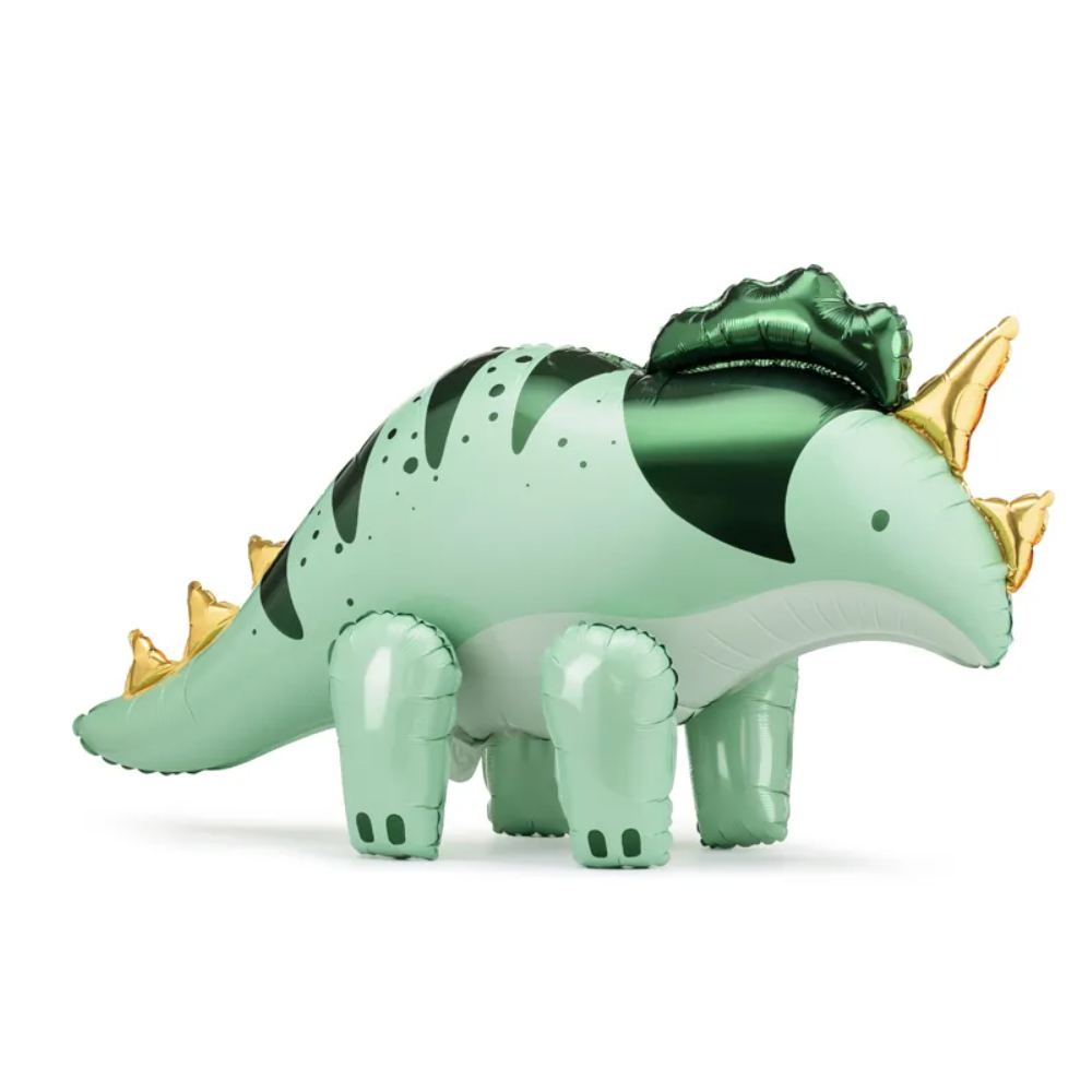 Balon foliowy Triceratops, 101x60.5cm, zielony