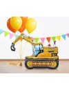 Balon foliowy Koparka 3D, 89x55x35 cm