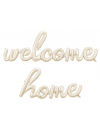 Balon foliowy Welcome Home, 335x71 cm, cappuccino