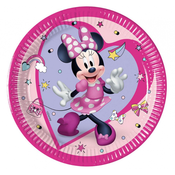 Talerzyki papierowe Minnie Junior, 19,5cm