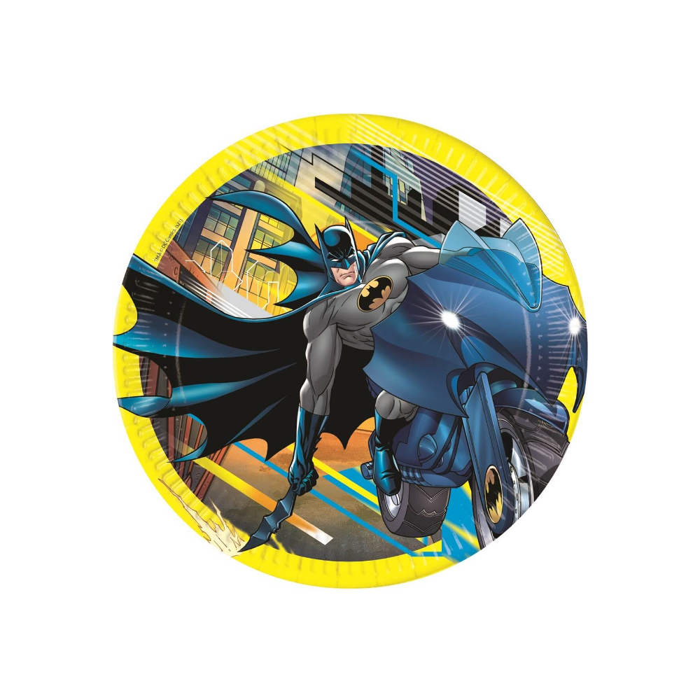 Talerzyki papierowe Batman, 23 cm