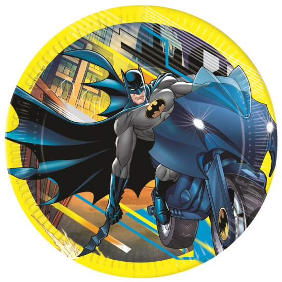 Talerzyki papierowe Batman, 23 cm