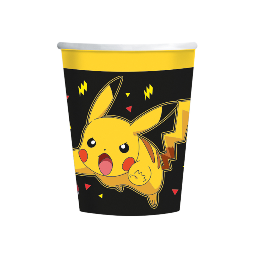 Kubeczki papierowe POKEMON Pikachu 240 ml