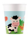 Kubeczki urodzinowe Farma - 200 ml