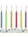 Świeczki urodzinowe Kolorowe Płomienie, mix kolorów