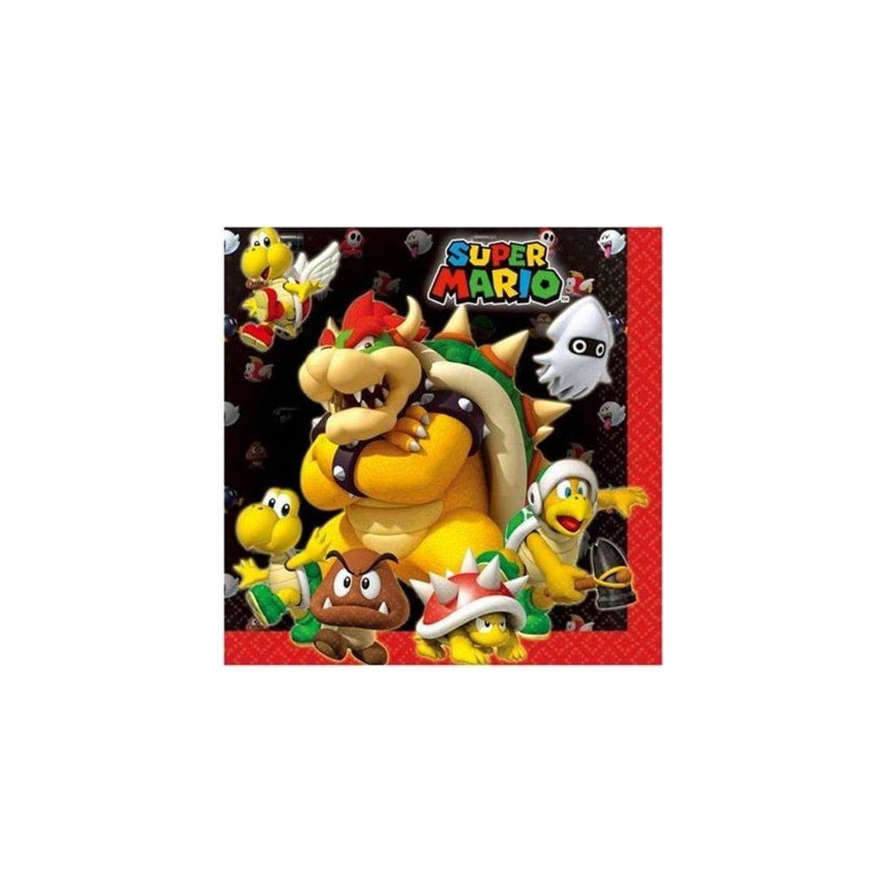 Serwetki papierowe Super Mario, 33x33 cm