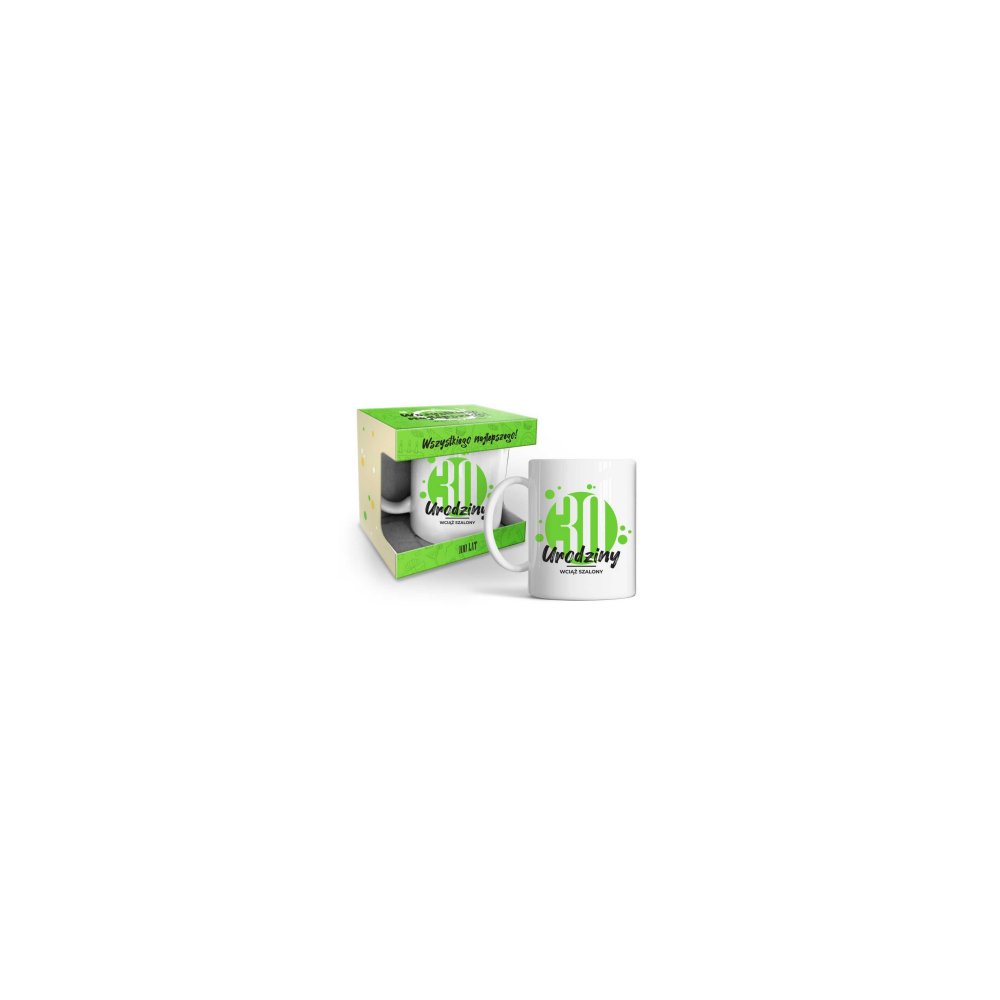Kubek urodzinowy zielony 320ml - 30