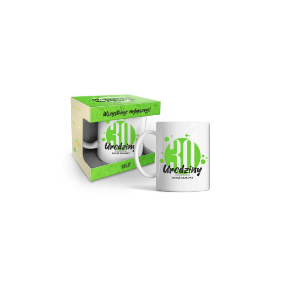Kubek urodzinowy zielony 320ml - 30