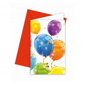 Zaproszenia, Kolorowe balony